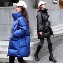 Woman Jacket Parkas Coat Down Jacket Women's White Duck Down Long Winter Fashion Baggy Coat Veste Femme 2024 - buy cheap