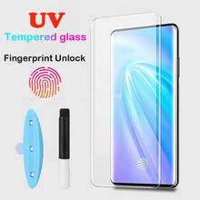 Protector de pantalla de vidrio templado para VIVO NEX 3, Nano líquido con pegamento UV 9D, cobertura completa, película protectora 9H para X50 X60 Pro 2024 - compra barato