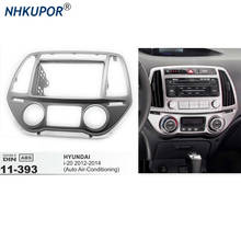 11-393 fascia rádio do carro para hyundai i-20 (auto ar condicionado) estéreo fascia traço cd guarnição instalação quadro kit 2024 - compre barato