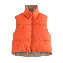 Women's Parkas Vest Jacket Coat Female Sleeveless Jacket Autumn Female Coat Ladies Waistcoat Warm Fashion Woman Outwear TRF Coat