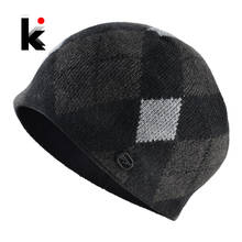 Buy Winter Men S Beanie Fashion Ski Skullies Beanies Men Warm Knitted Plaid Hats Thick Double Layer Gorras Knit Contrast Color Hat In The Online Store K Store At A Price Of 4 99