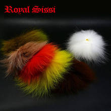 Royal sissi-cabelo de cauda de raposa sintético, em 6 cores, variado, para pesca no ártico, raposa e rabo polar, material de ligação para bandeiras e cabelos 2024 - compre barato