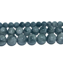 Wholesale Natural Stone Hawk's Eye Round Loose Beads 6 8 10 MM Pick Size For Jewelry Making Charm DIY Bracelet Necklace 2024 - buy cheap