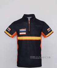 Motocross Motorbike Quick Dry T-shirt For Honda Summer Short Sleeve Mens Motorcycle Polo Shirts 2024 - buy cheap