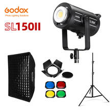 Godox-luz LED para vídeo SL150II, 150W, Bowens-mount, luz diurna equilibrada, 5600K, 2,4G, sistema X inalámbrico CRI96 para entrevista de fotografía 2024 - compra barato