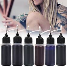 Pigmentos de tatuagem temporária micro pigmentos 10ml, tinta de tatuagem impermeável de longa duração, pigmento de suco, tinta para pintura de arte corporal diy 2024 - compre barato