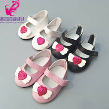 Fits 17 inch  baby Doll black Pink White Princess Shoes fits For 18" girl Doll shoes Toy Boots Doll Accessories 2024 - buy cheap