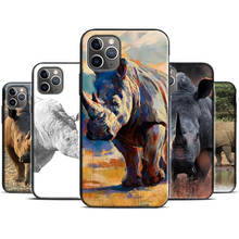 Animal Rhino Case For iPhone 11 Pro Max For iPhone 13 12 Pro Max mini SE 2020 X XR XS 7 8 Plus Cover 2024 - buy cheap