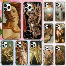 The Birth Of Venus Art Painting Phone Cases for iPhone 11 12 pro XS MAX 8 7 6 6S Plus X 5S SE 2020 XR Luxury brand shell funda 2024 - buy cheap