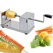 Manual spiral potato chips  slicer cutter tornado twist machine utensilios de cocina cortador for batata espiral ZF 2024 - buy cheap