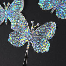 BOLIAO 3Pcs 33mm*43mm Transparent Big Butterfly Shape Resin Flat Back Glue on Bags/Wedding Dress Decoration Craft DIY R264 2024 - buy cheap