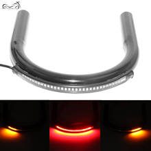 Quadro de aro para motocicleta, volta de 210mm com luzes led, cafe racer bobber, rastreador para suzuki, yamaha, kawasaki, honda, bmw 2024 - compre barato