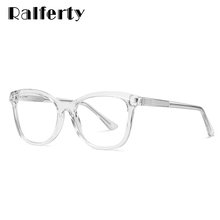 Ralferty-Montura De gafas para mujer, lentes ópticas cuadradas TR para ordenador, gafas Anti luz azul, gafas para De Grau, 2020 2024 - compra barato