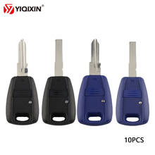 YIQIXIN 10Pcs/lot Wholesale Price Blue/Black Remote Key Case Fob Shell 1 Button For Fiat Punto Doblo Bravo Transponder Key Shell 2024 - buy cheap