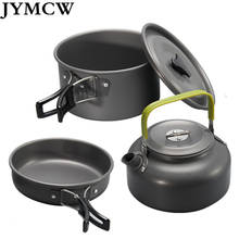 Camping Cookware Set Aluminum Nonstick Portable Outdoor Tableware Kettle Pot Cookset Cooking Pan Bowl for Hiking BBQ Picnic 2024 - buy cheap