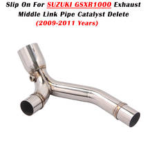 Slip On For SUZUKI GSXR1000 GSXR 1000 2009-2011 Motorcycle Exhaust Muffler Escape Modified Middle Link Pipe Eliminator Enhanced 2024 - buy cheap