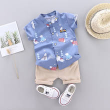 summer Children's suit Clothes Sets Boys Short sleeve shirt and Pants 2 pieces Clothing sets children's clothing Kids clothes 2024 - buy cheap