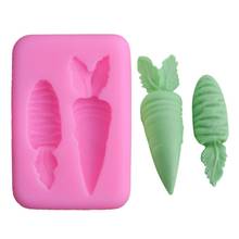 Carrot 3D Silicone Mold Fondant Cake Chocolate Decorating Sugarcraft Paste Mould Baking Decor Tool 2024 - buy cheap