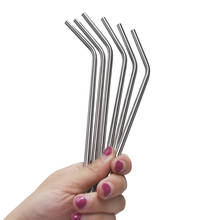 WOWSHINE Promotion! Free shipping 500pcs/lot 6x215MM Metal drinking straw stainless steel 304 rust free straw food grade 2024 - buy cheap