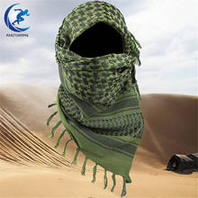 Bufanda árabe de algodón para hombre y mujer, pañuelo táctico militar árabe, chal para cuello, abrigo para la cabeza, bufanda para senderismo 2024 - compra barato