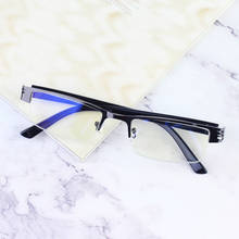 Vintage Reading Glasses Mens Half Frame Eyeglasses Blue Light Blocking For Computer Screen Protection Metal Spectacle 0 1.5 25 2024 - buy cheap