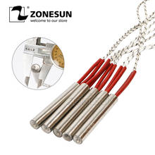 ZONESUN 5pcs  Cartridge Heater Heating Element 12x150/200mm Tube Size AC110V/220V/380V Stainless Steel heat parts 2024 - buy cheap