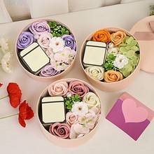 Jabón perfumado romántico creativo, caja de regalo de rosas para el Día de San Valentín, suministros para fiestas de bodas 2024 - compra barato