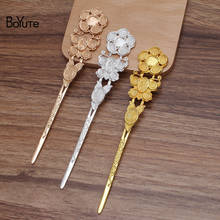BoYuTe (5 Pieces/Lot) 27*150MM Metal Alloy Flower Butterfly Hair Stick Vintage Diy Hand Made Jewelry Materials 2024 - buy cheap
