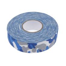 2 Lot Wearproof Cotton Ice Lacrosse Hockey Stick Tape Wrap Easy To Tear Red+Blue 2024 - buy cheap