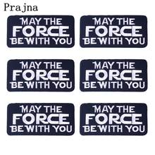 Prajna Black White Letters Patch Cool Style Iron On Patches Pack Ironing Embroidered Patches For Clothing Cheap Wholesales 10PCS 2024 - buy cheap