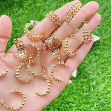 10Pairs Gold  Hoop earrings Enamel gold color metal Hoop earrings women Drop earrings Gift for women jewelry 51703 2024 - buy cheap