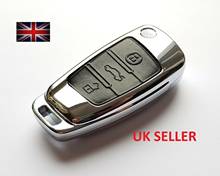 FOR  AUDI A1 A3 A4 A6 TT Q3 Q5 Q7 REMOTE KEY FOB COVER CASE METAL LEATHER 2024 - buy cheap