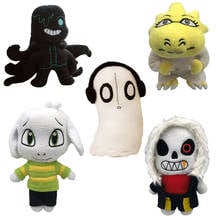 20-30cm Undertale Plush Toys New Sans Frisk Chara Asriel Lancer Zombie Octopus Music Doll Soft Stuffed Toy for Children Gifts 2024 - buy cheap