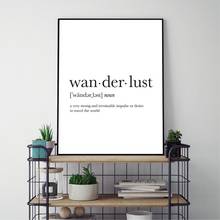 Definition of travel print travel gift university dormitory decoration dictionary wall art canvas painting minimalism poster hom 2024 - buy cheap