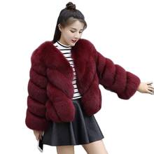 2021 Womens Plus Size Fashions Winter Warm Furry Women Tops Artificial Fur Coat Overcoat Female Ladies Faux Fur Jacket 2024 - buy cheap
