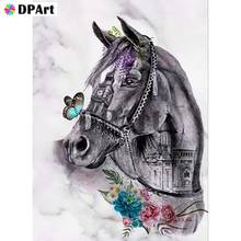 Алмазная картина 5D полный квадратный/круглый дрель лошадь Daimond горный хрусталь Вышивка картина вышивка крестиком Мозаика M227 2024 - купить недорого