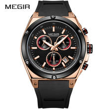 Relogio Masculino MEGIR Watch Men Top Luxury Brand Chronograph Date Sports Quartz Wristwatch Army Military Male Waterproof Clock 2024 - buy cheap