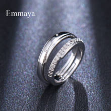 Emmaya Special Design For Girls combination-shape And Divided Cubic Zircon Promise Ring Engagement Wedding Punk Style 2024 - buy cheap