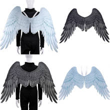 Halloween 3D alas de Ángel Mardi Gras fiesta temática Cosplay alas para niños adultos grandes alas negras disfraz de diablo regalo de Navidad 2024 - compra barato