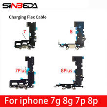 Cable flexible de carga Original para iPhone 7, 7 Plus, conector de puerto de carga USB con micrófono, Cable flexible para iPhone 8, 8 Plus 2024 - compra barato