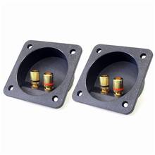 DIY Home Car Stereo Screw Cup Connectors Subwoofer Plugs 2-Way Speaker Box Terminal Binding Post, 2 pcs Black 2024 - buy cheap