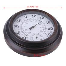 Free Shipping Vintage Thermometer Hygrometer Large Scale ℃ ℉ Display Humidity Monitor 2024 - buy cheap