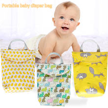 Baby Diaper Bags Reusable Cute Waterproof Diaper Organizer Nappy Storage Bag Portable Big Capacity Mummy Bag Baby Care 2024 - buy cheap