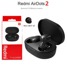 Беспроводные наушники Xiaomi Auricularesin, водонепроницаемые наушники Redmi Airdots 2 2024 - купить недорого