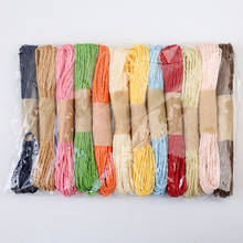 10m Double  Multicolor Paper Rope Twine String DIY Handmade Accessory Crafts Kindergarten Gift Box Packing Wedding Ribbons 2024 - buy cheap