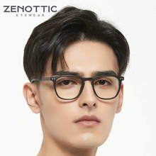 ZENOTTIC-Gafas de ordenador clásicas para hombre, lentes ópticas cuadradas para miopía, con bloqueo de luz azul, para juegos 2024 - compra barato