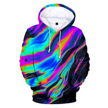 2020 new tie dye flashback 3D hoodie men/women colorful psychedelic tie dye color 3D printing men's popular Cool 3D hooded coat 2024 - buy cheap
