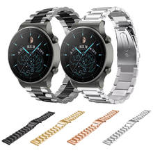 Ремешок из нержавеющей стали для Huawei Watch GT2 Pro 46 мм/2e/ honor magic 2 46 мм, сменный Браслет для смарт-часов GS Pro 2024 - купить недорого