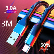 Micro USB Type C Cable 3A Fast Charging USB Data Cable Cord for Samsung Xiaomi Redmi Note 4 5 for Android Fast Charge 3M 2M 2024 - buy cheap