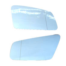 Right & Left Side Rear View Blue Mirror Glass With heating function For Mercedes-Benz C-Class W212 W204 W221 2024 - buy cheap